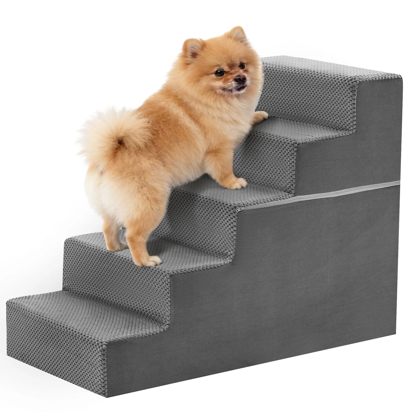 Heavy Duty Foam Dog Stairs Ramp With Non Slip Design