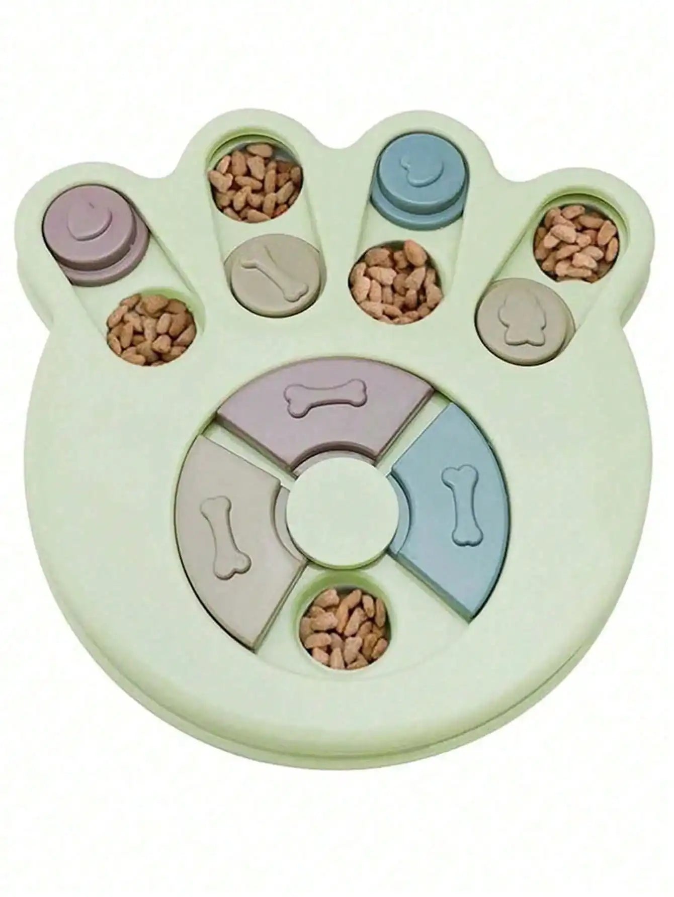 Interactive Pet Puzzle Slow Feeder Treat Dispenser Bowl