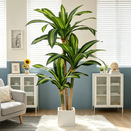 Olitree Realistic Artificial Dracaena Decorative Tree