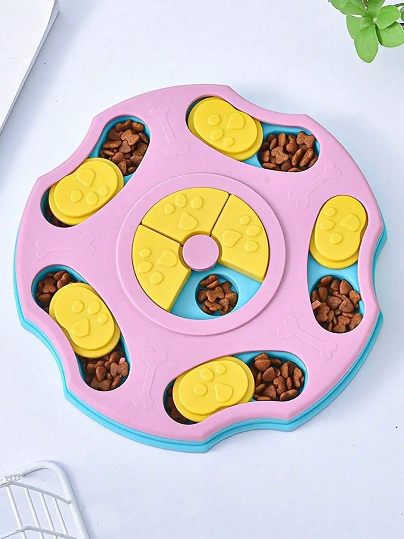 Interactive Dog And Cat Slow Feeder Puzzle Food Dispenser