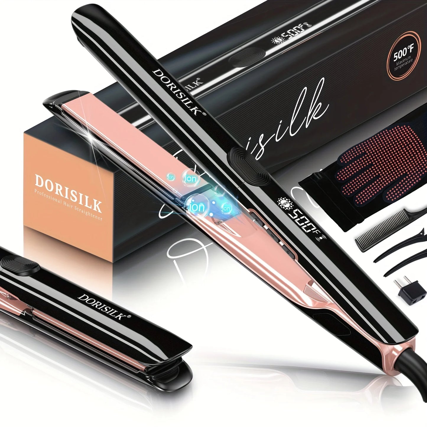 Rucha Ceramic Ionic Plasma 2 In 1 Hair Straightener
