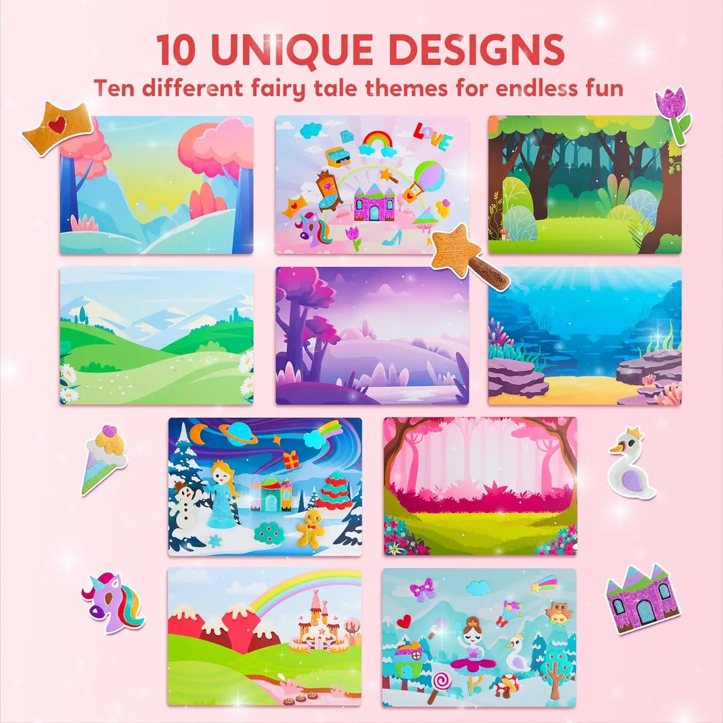 Joyfy Mess Free Foil Art Sticker Craft Kit For Children