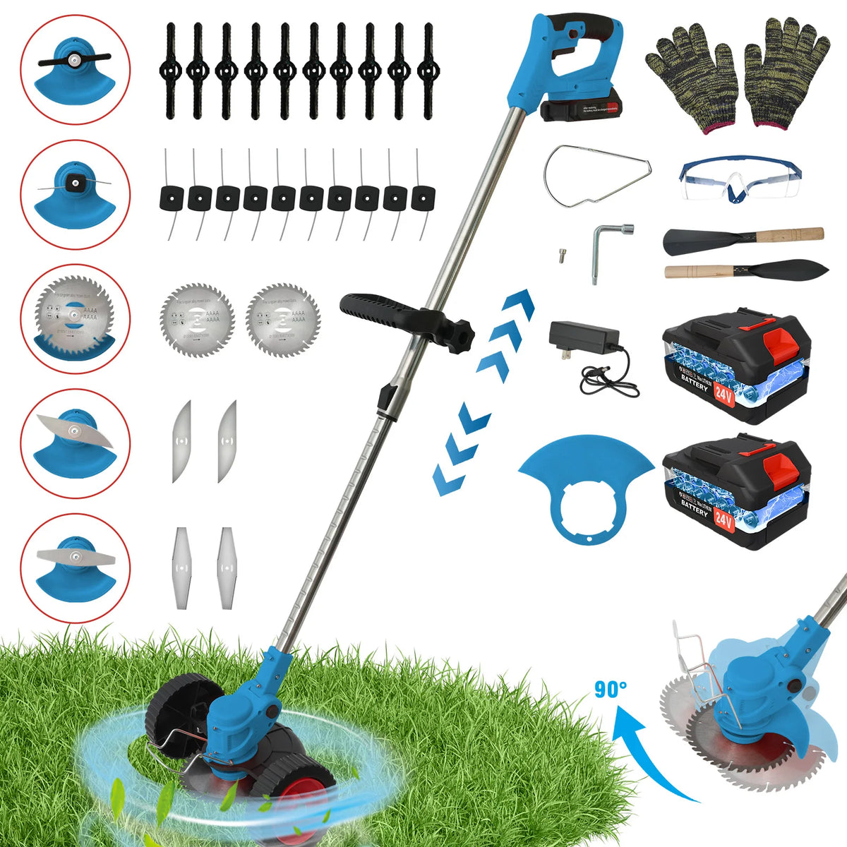 Cordless Electric Grass Trimmer Lawn Mower And Edger