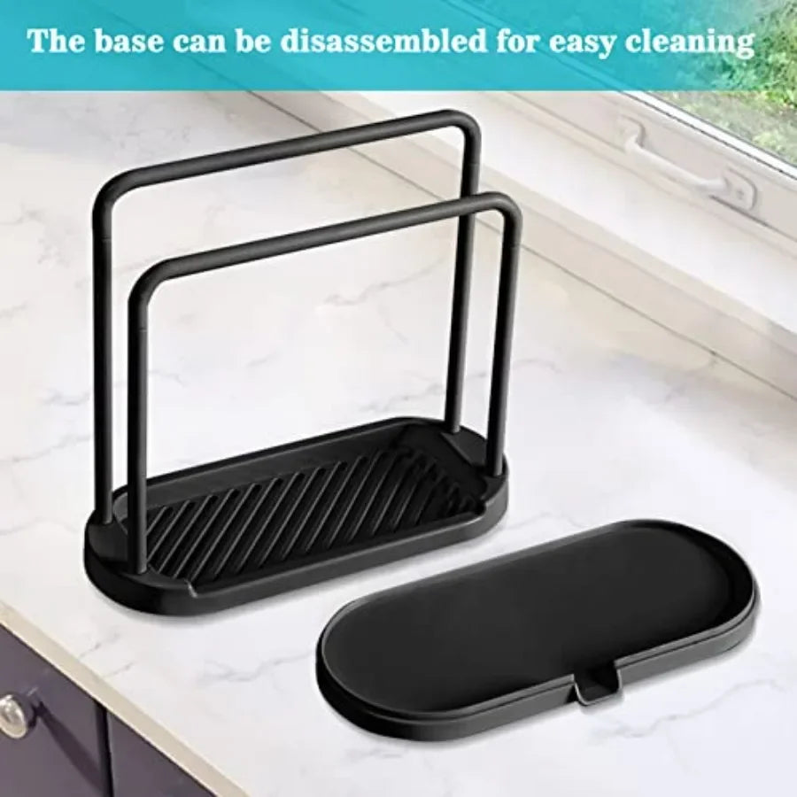 Stainless Steel Kitchen Sink Rack Organizer For Sponge And Dish Cloth