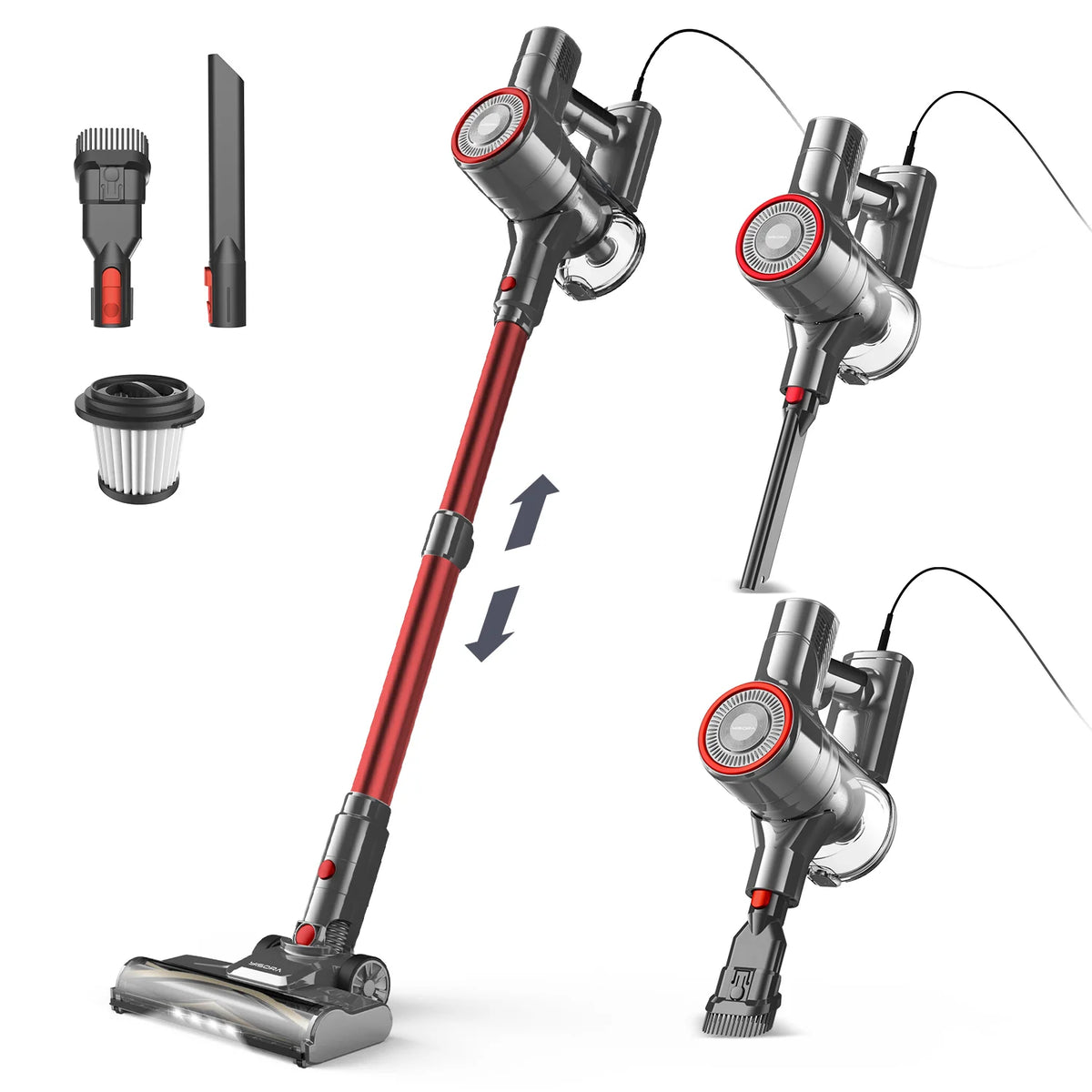 Inse I8 Corded Stick Vacuum 600W Powerful 6In1 Handheld Cleaner