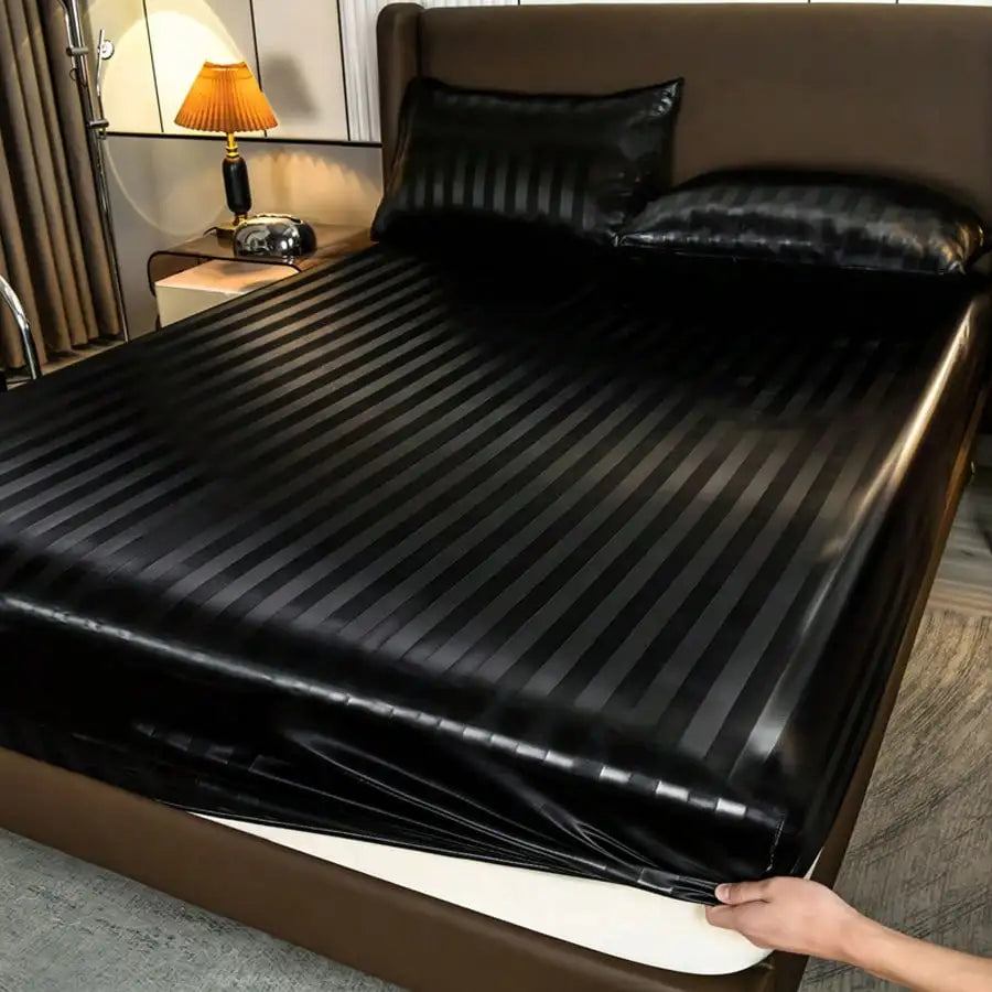 Satin Bedding Set Soft Silky Washable Wrinkle Resistant Pillowcases