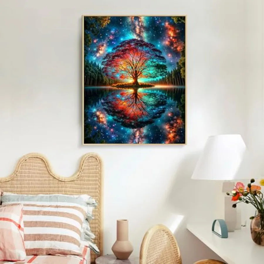 Tree of Life Acrylic Paint by Numbers Kit for Adults on Canvas Beginner
