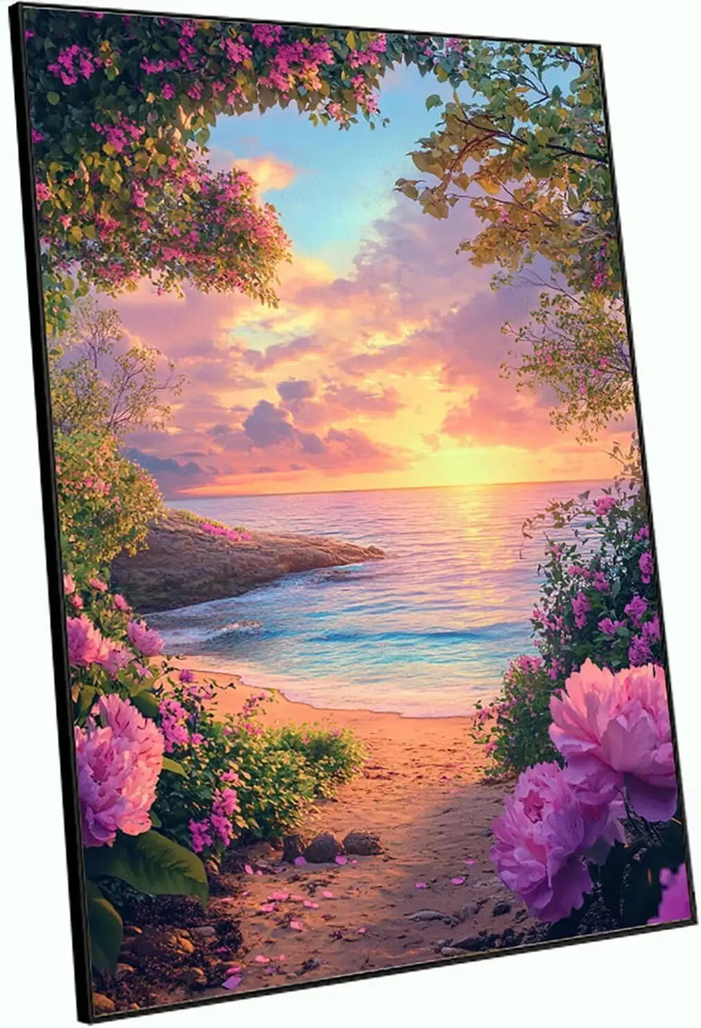 5D Diamond Painting Kit For Adults Beach Flower Wall Decor