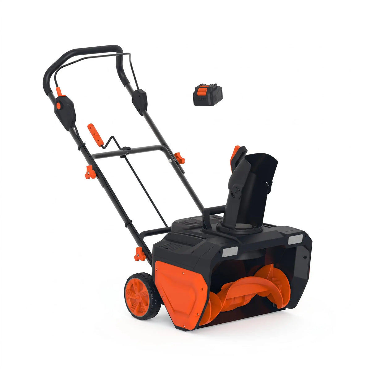 Cordless Brushless Snow Blower With Dual LED Chute And Batteries