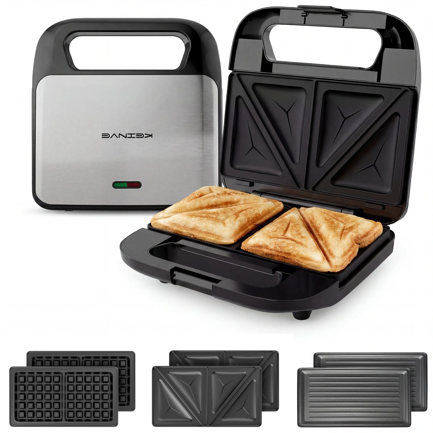 Cachoo Electric Grill Sandwich Press And Waffle Maker