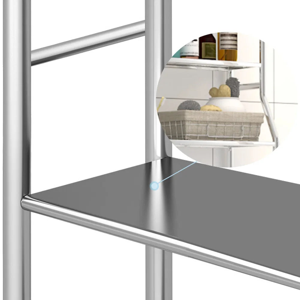 Studyset Over Toilet Storage Shelf 2-Tier Freestanding Metal Organizer