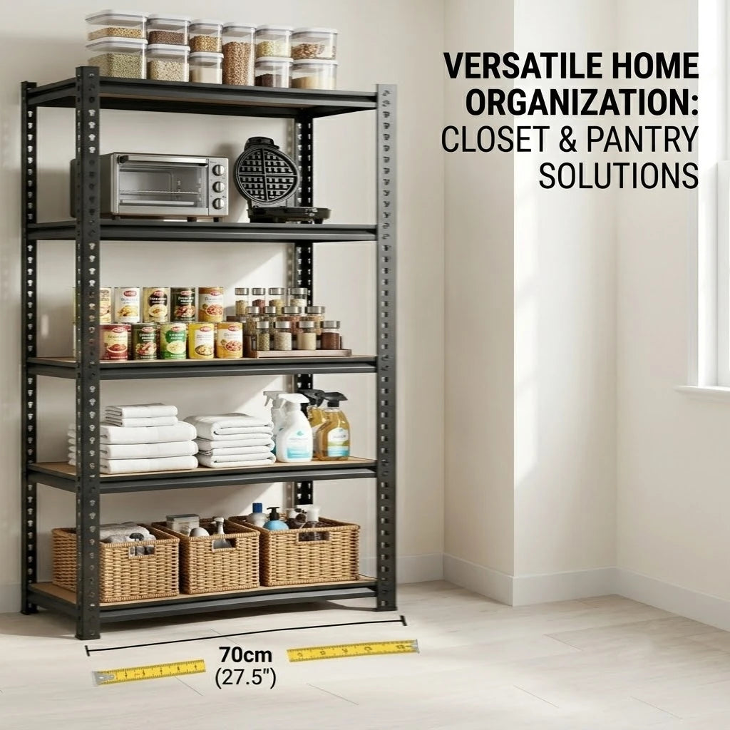 Five Tier Adjustable Heavy Duty Metal Storage Rack