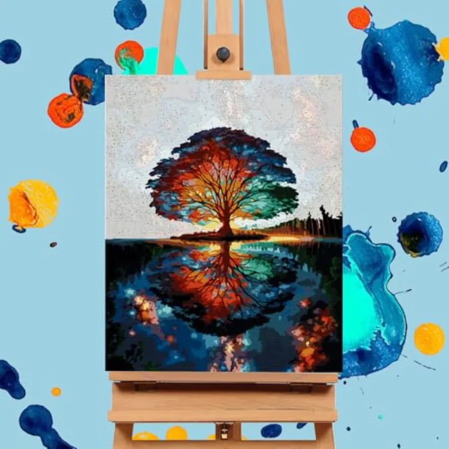 Tree of Life Acrylic Paint by Numbers Kit for Adults on Canvas Beginner