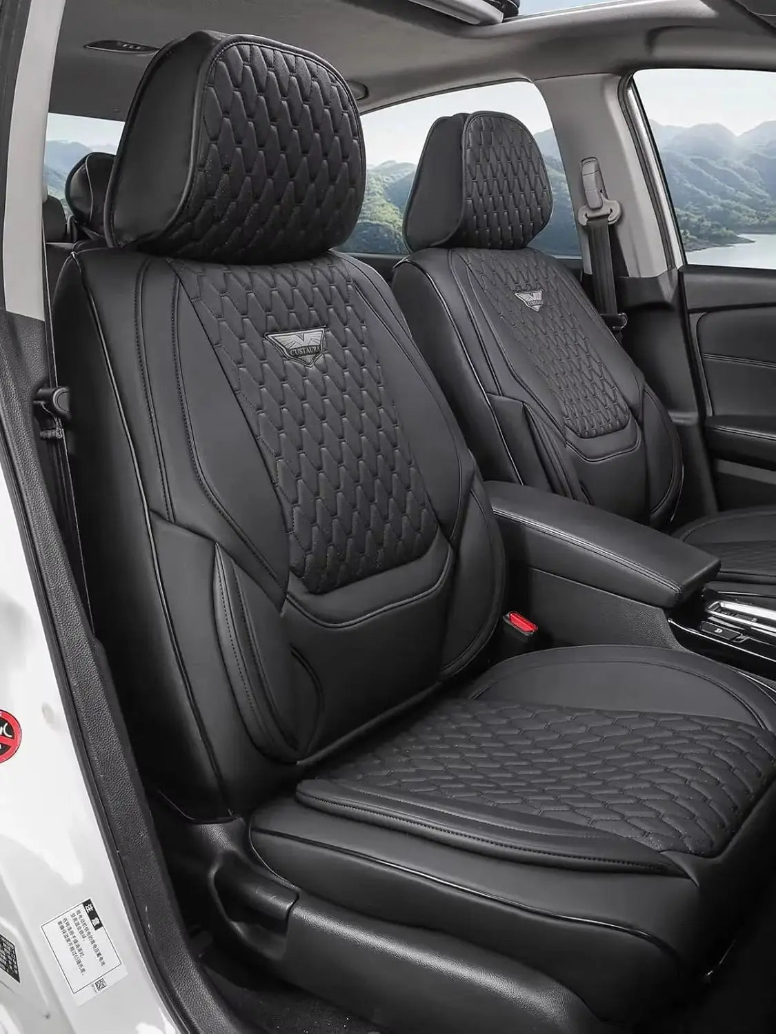 Ekr Universal Waterproof Leather Car Seat Covers Full Set