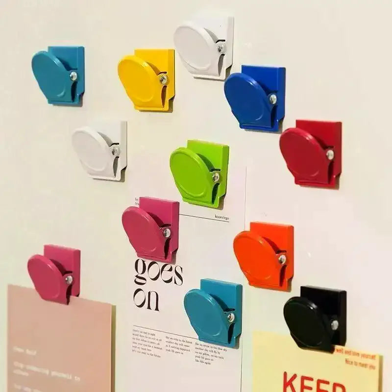 Multifunctional Magnetic Office Fridge File Organizer Clips