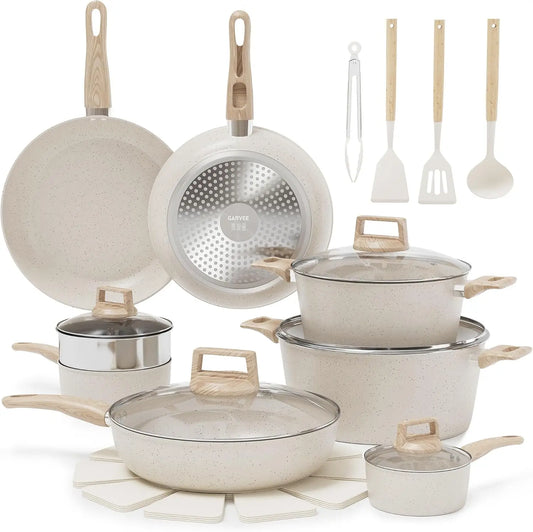 TWISTER.CK Ceramic Nonstick Induction Cookware Set With Utensils