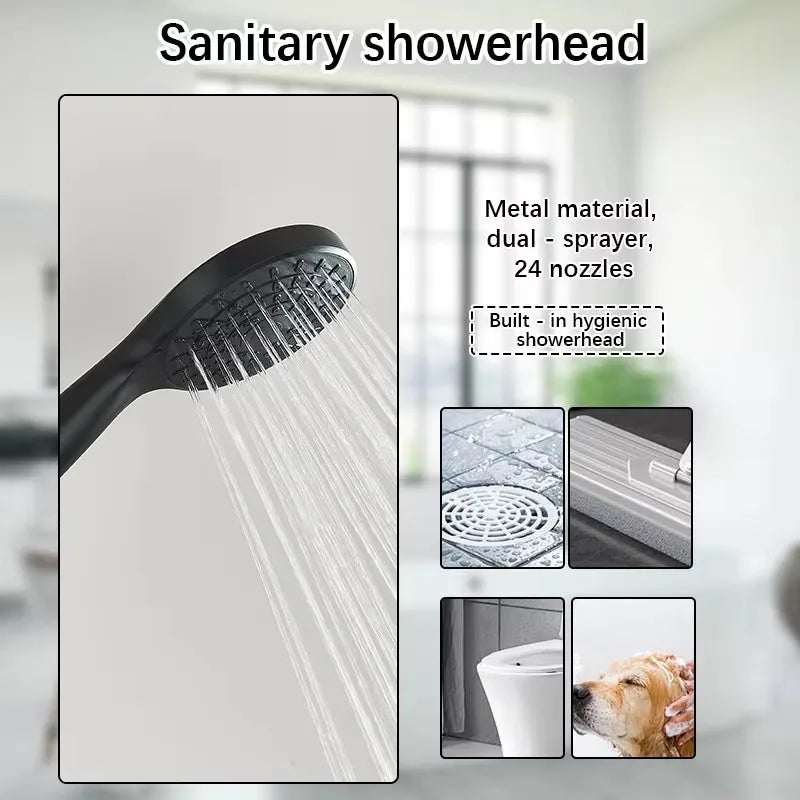Wanmivezlo Wall Mounted Rain Shower System With Handheld Sprayer