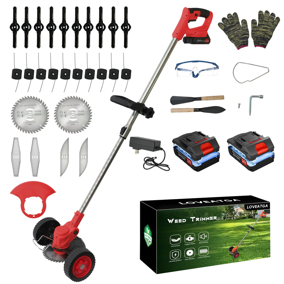 Cordless Electric Grass Trimmer Lawn Mower And Edger