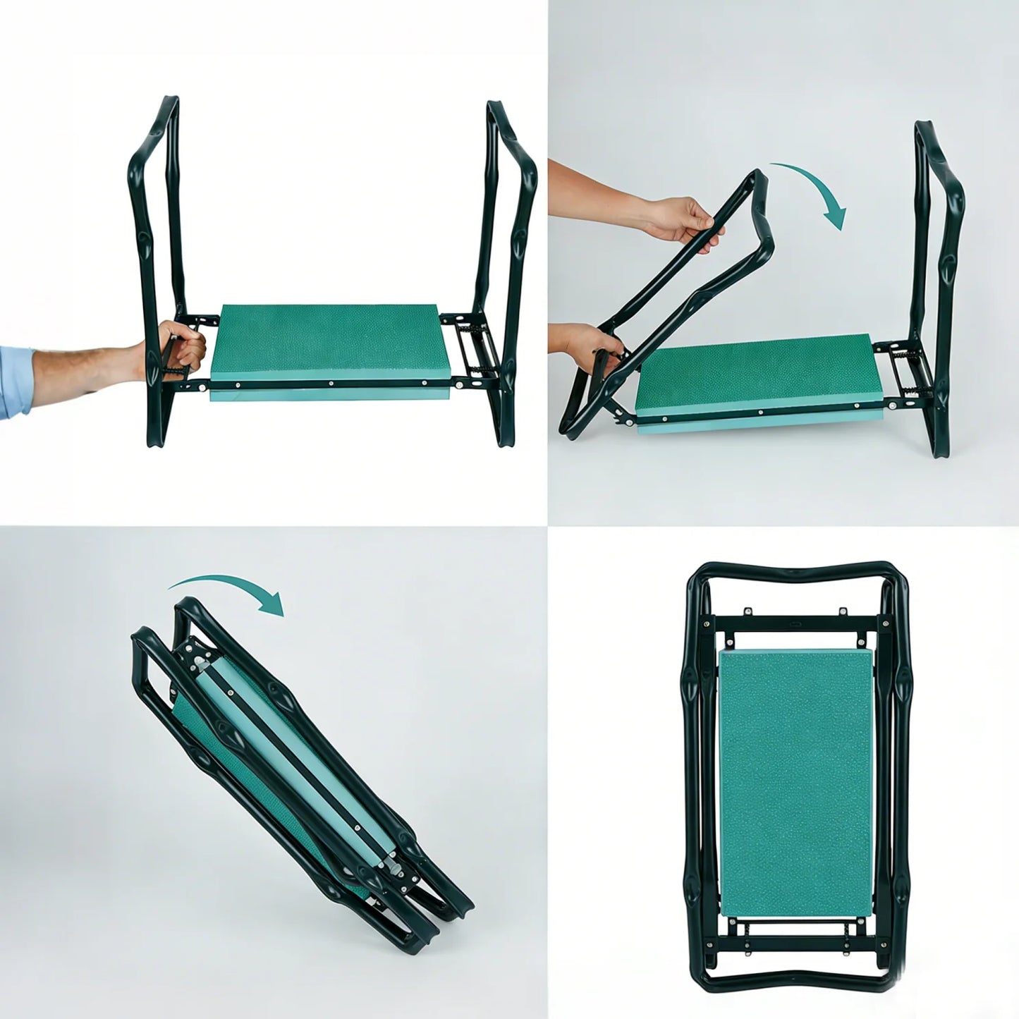 Foldable 2-In-1 Garden Kneeler And Seat With Tool Bag
