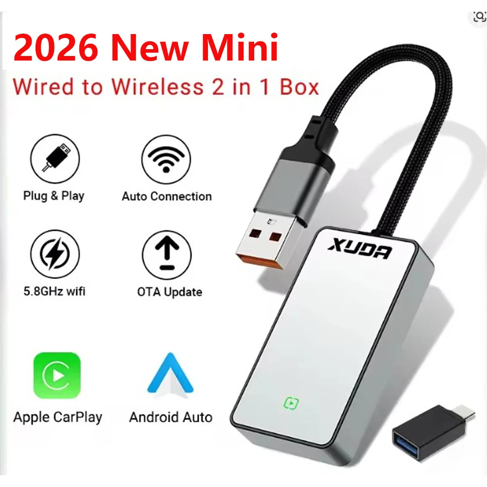 Xuda Wireless Carplay Android Auto Adapter Dongle For Cars