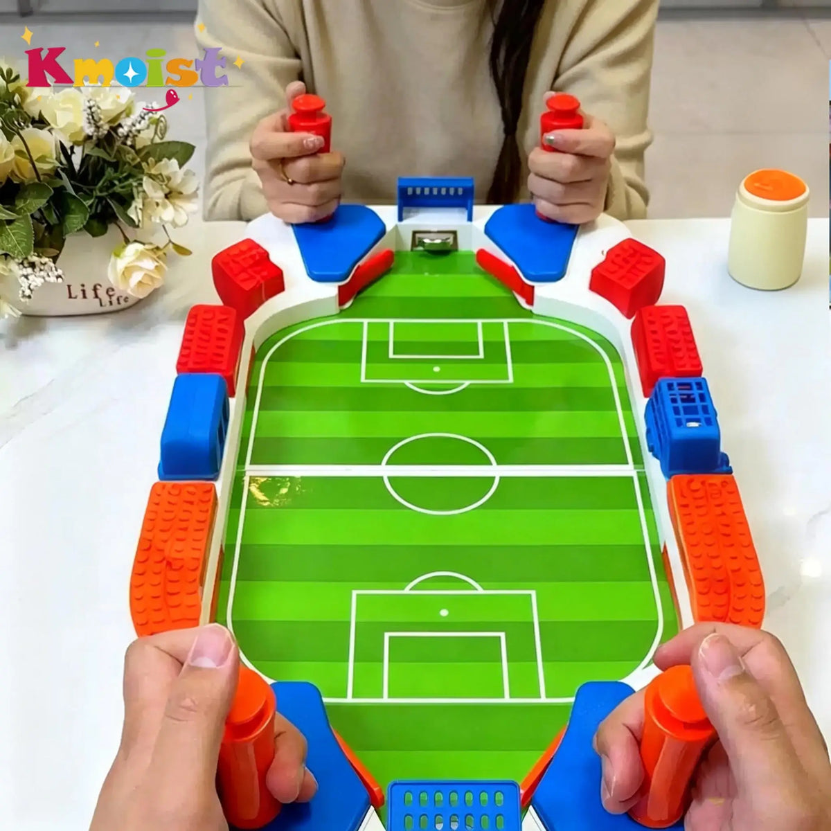Kmoist Two Player Table Football Soccer Game For Family