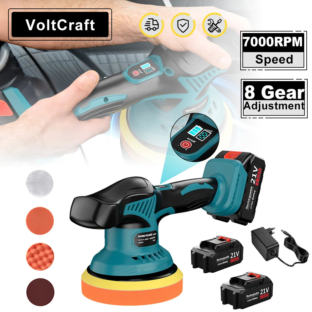 Yeartop Cordless Digital Display Car Polisher And Waxing Machine