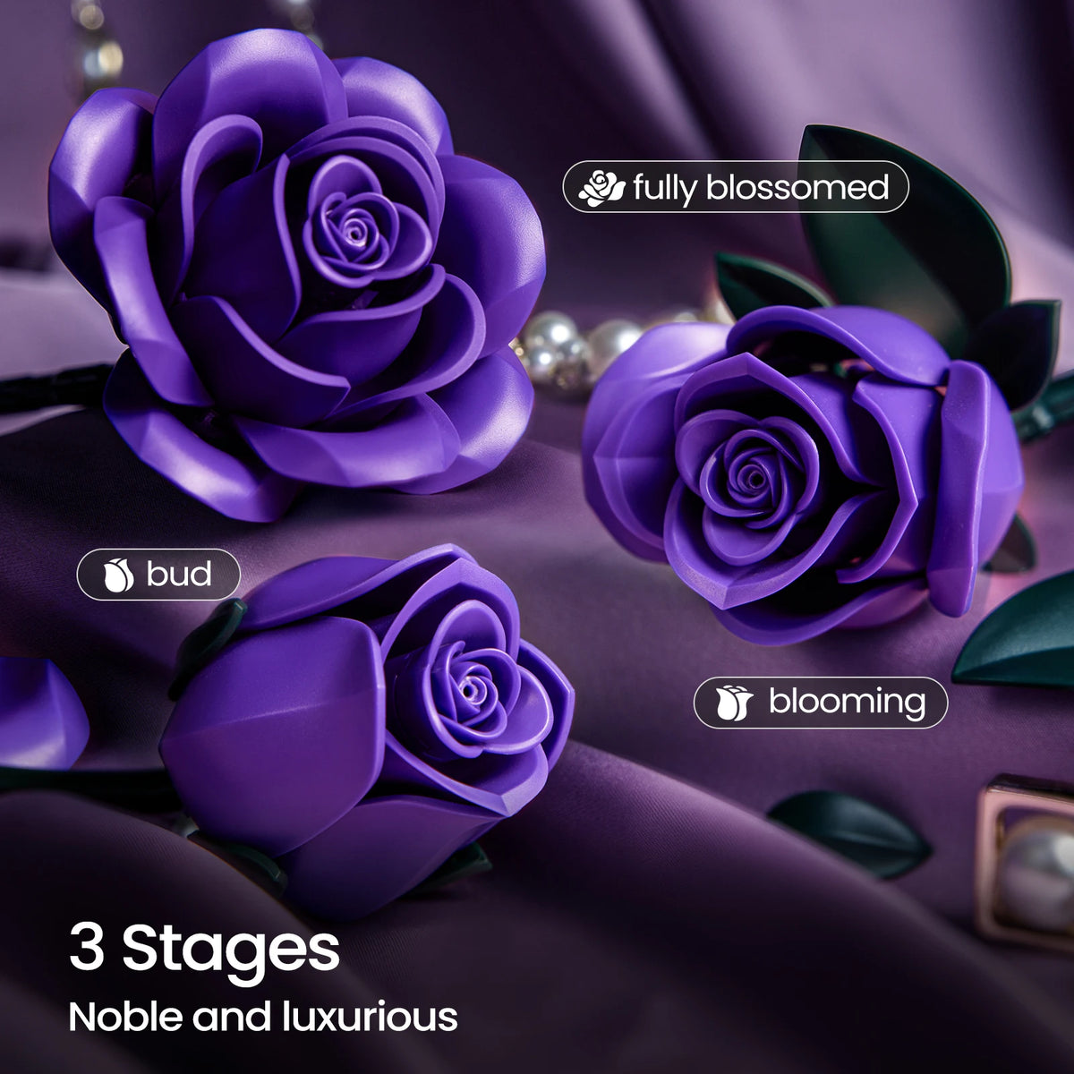 SupreOwls Roses Bouquet Building Blocks Set For Wedding Decor
