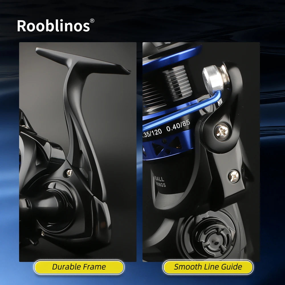 Rooblinos Easting Spinning Reel 5.2 To 1 Gear Ratio 12BB