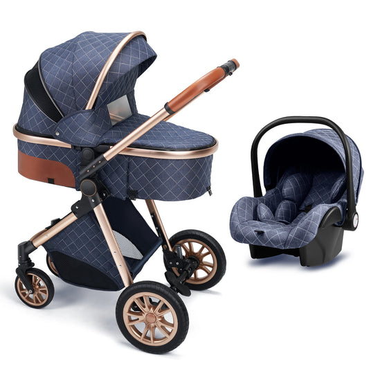 B.childhood All in One Luxury Stroller 3in1 High Landscape Pram