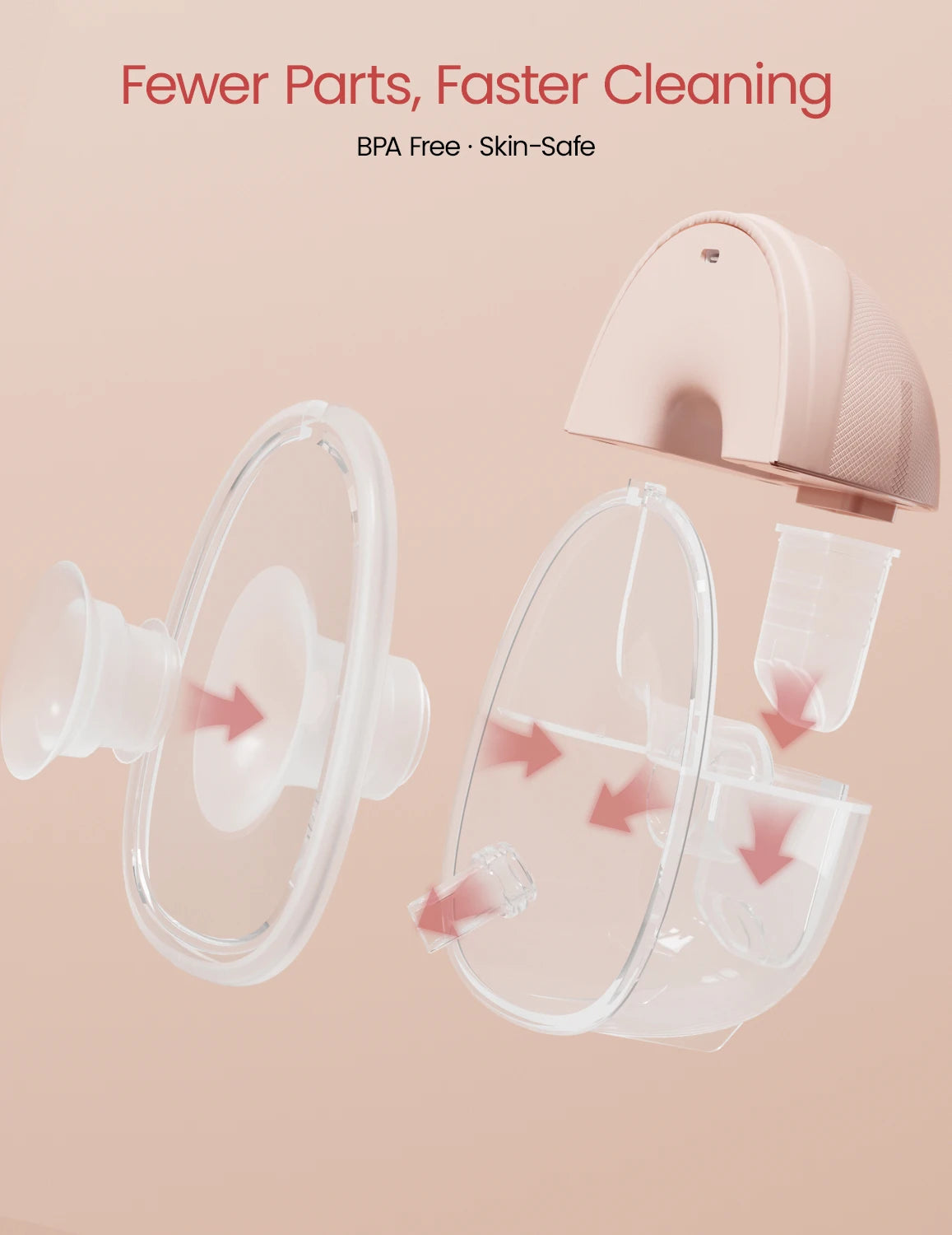 NCVI Wireless Portable Wearable Electric Breast Pump