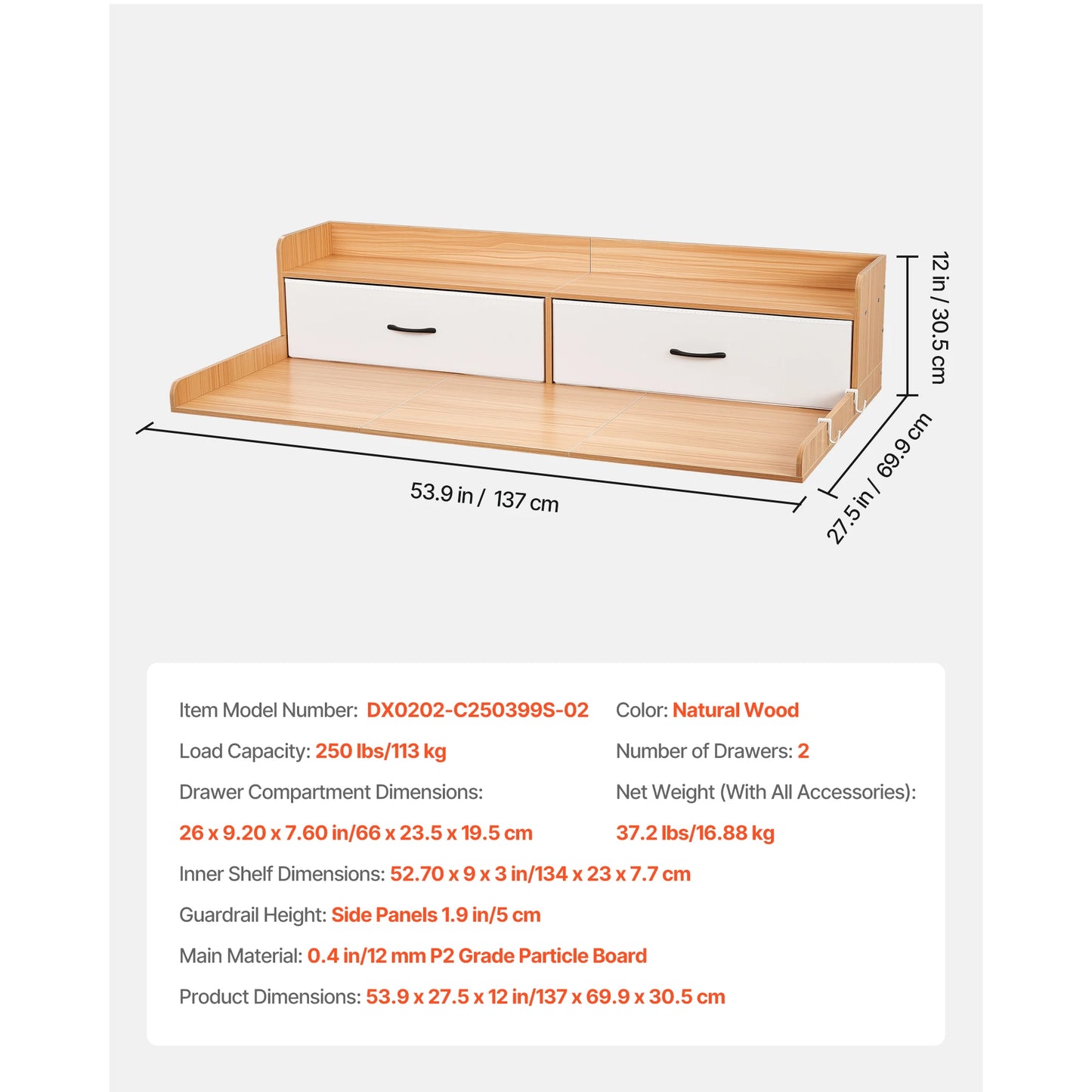 SucceBuy Washer Dryer Countertop With Open Shelf For Laundry Rooms