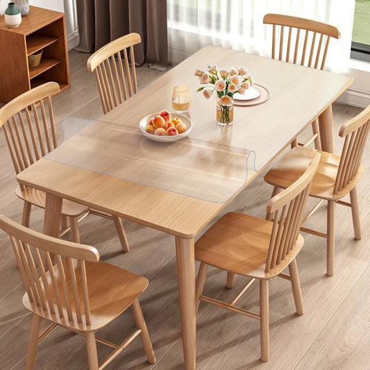 Waterproof Clear Pvc Tablecloth Oil Proof Kitchen Rectangular Table Cover
