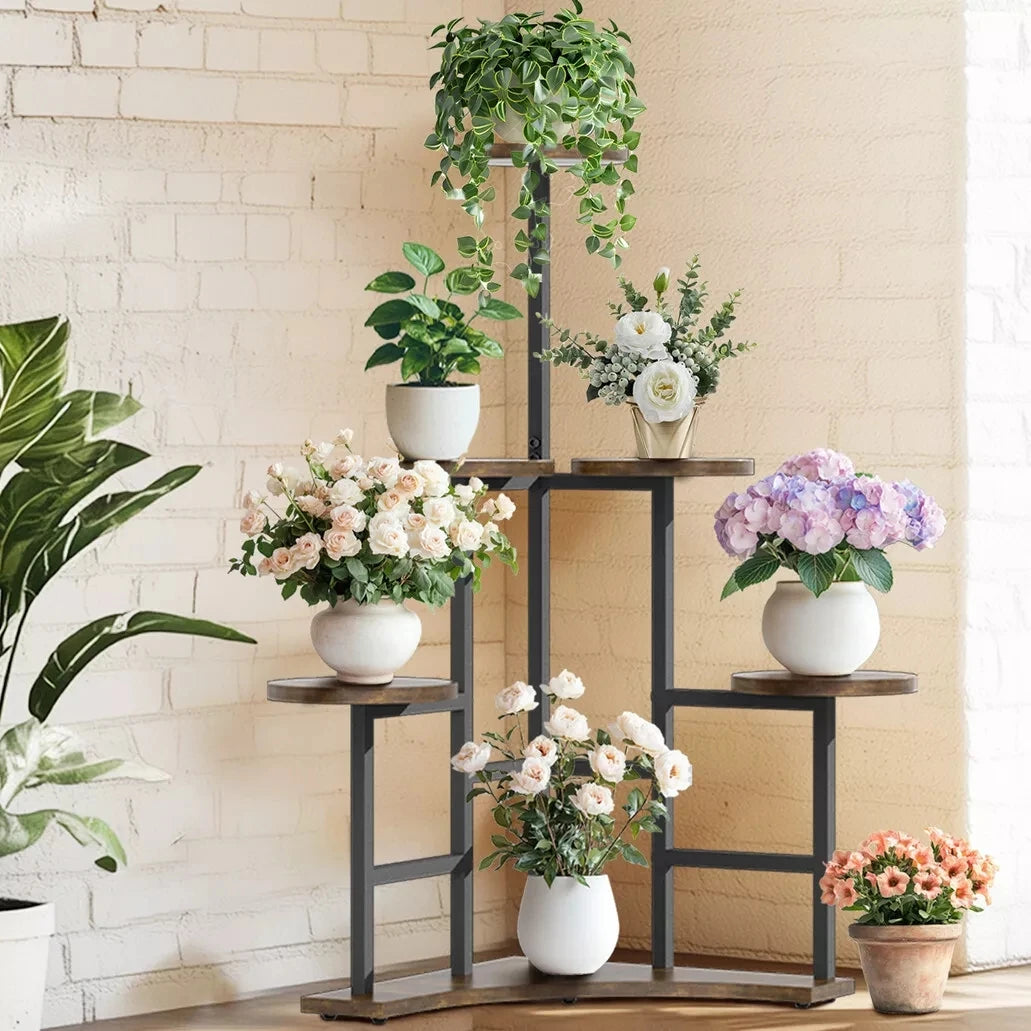 Corner Plant Stand Indoor Metal Flower Shelf Rack Organizer