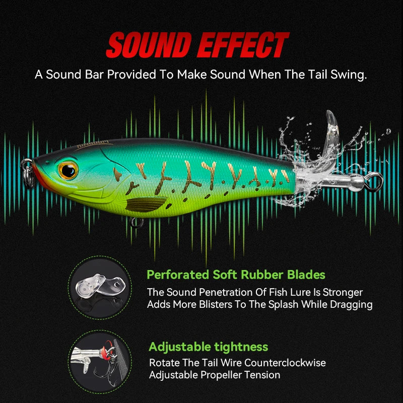 Kingdom Topwater Popper Lure Set For Bass Trout Pike Fishing
