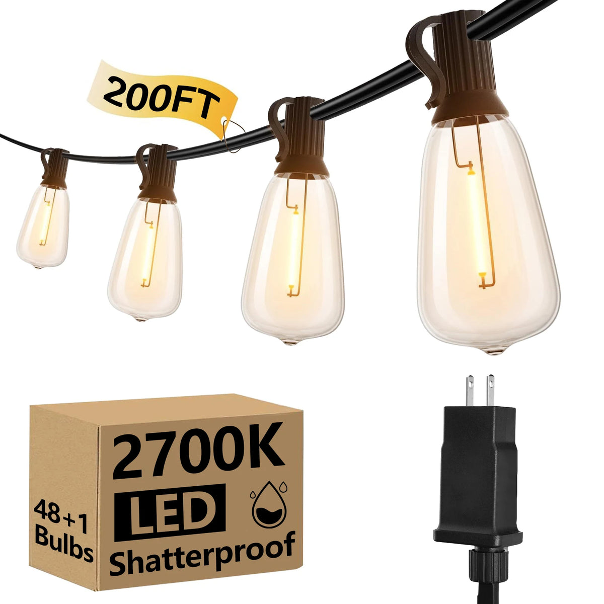 Premium LED Globe String Lights For Garden And Wedding Decor