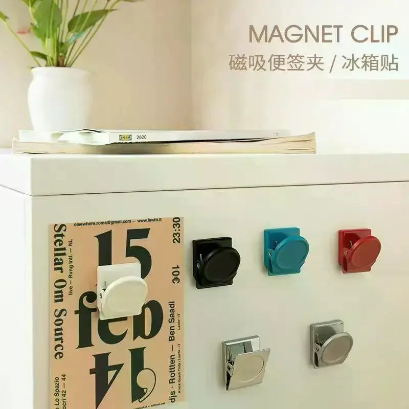 Multifunctional Magnetic Office Fridge File Organizer Clips