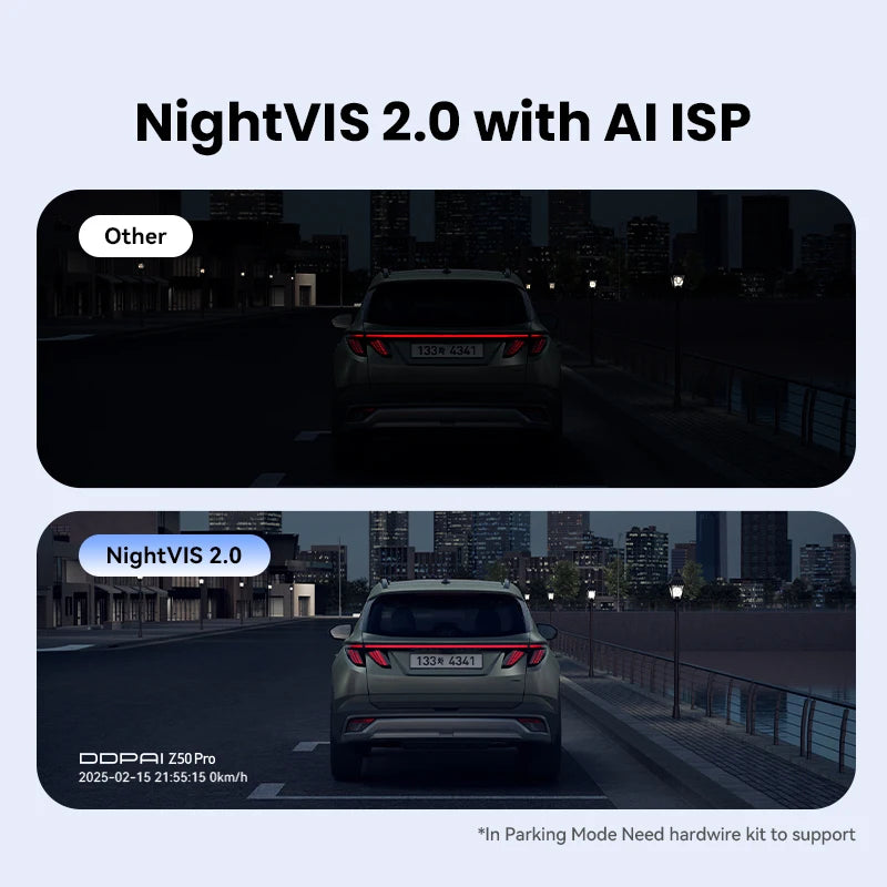 DDPAI Z50 Pro 4K Dash Camera Front And Rear Recording