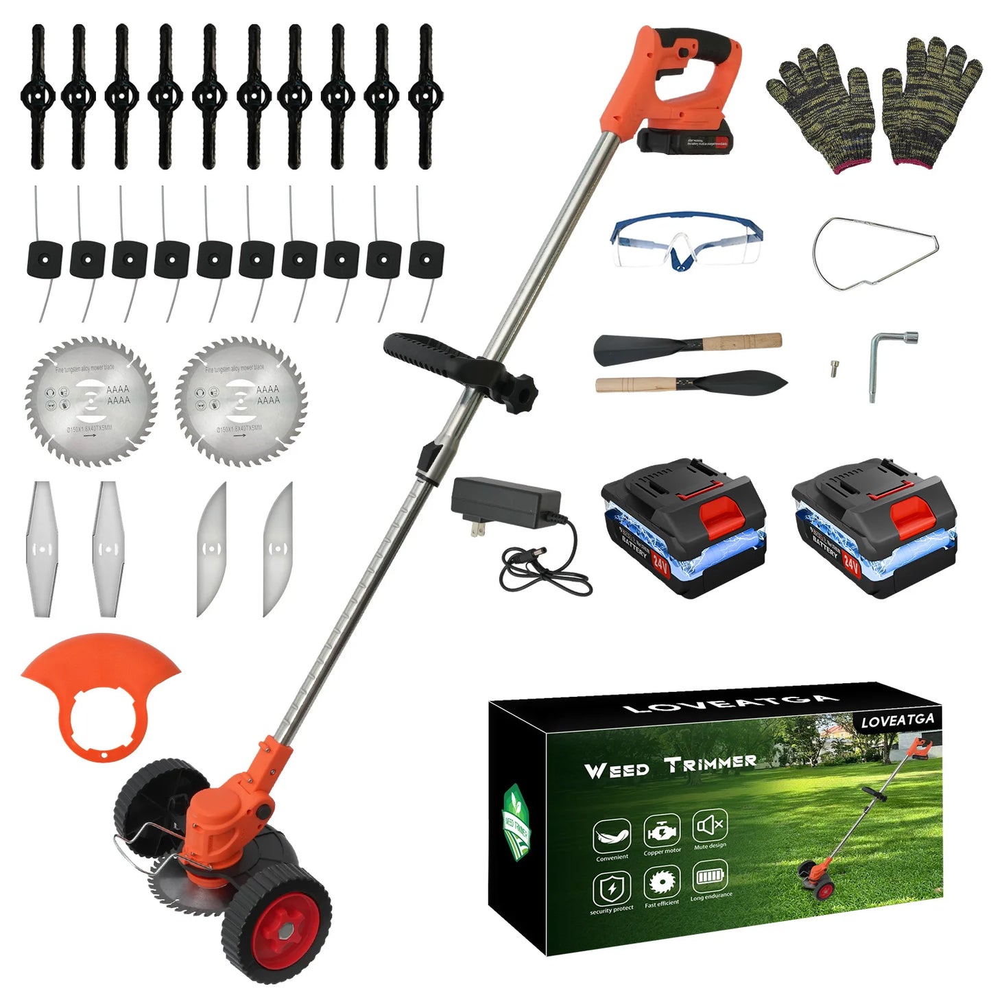 Cordless Electric Grass Trimmer Lawn Mower And Edger