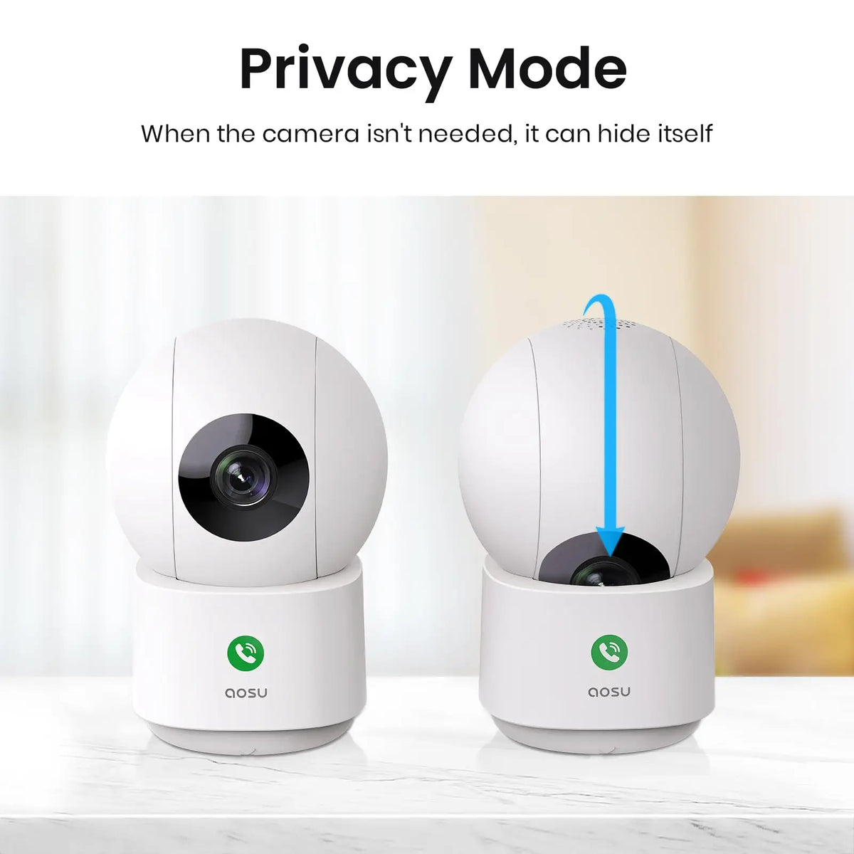 3MP WiFi Baby Monitor With 6x Zoom Indoor Security Camera