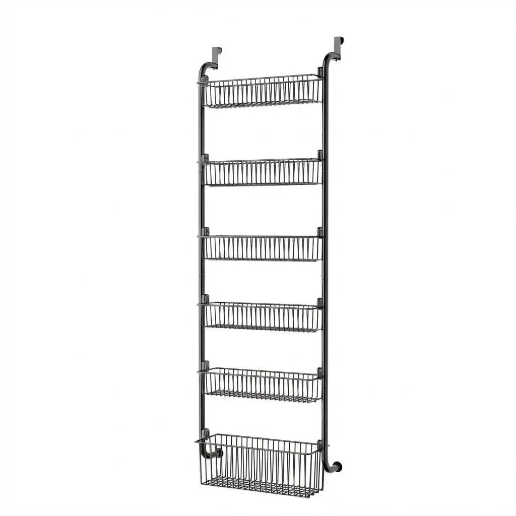 HiMISS Over Door Pantry Organizer Hanging Metal Kitchen Storage Rack