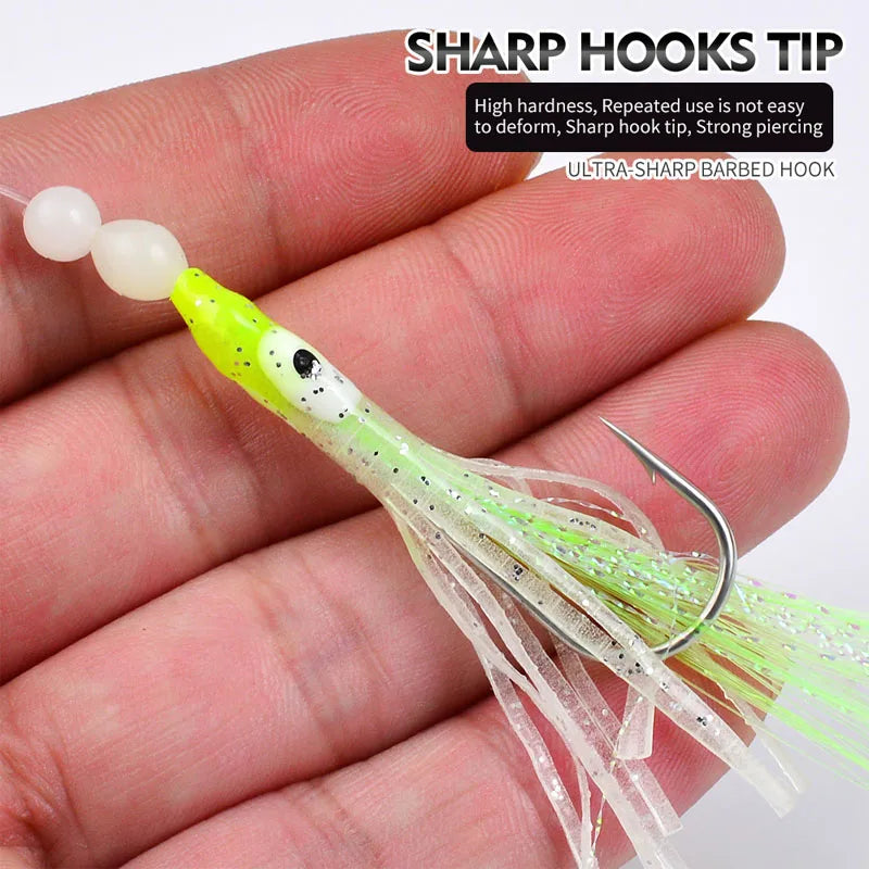 Luminous Squid Sabiki Rig Soft Octopus Fishing Lures