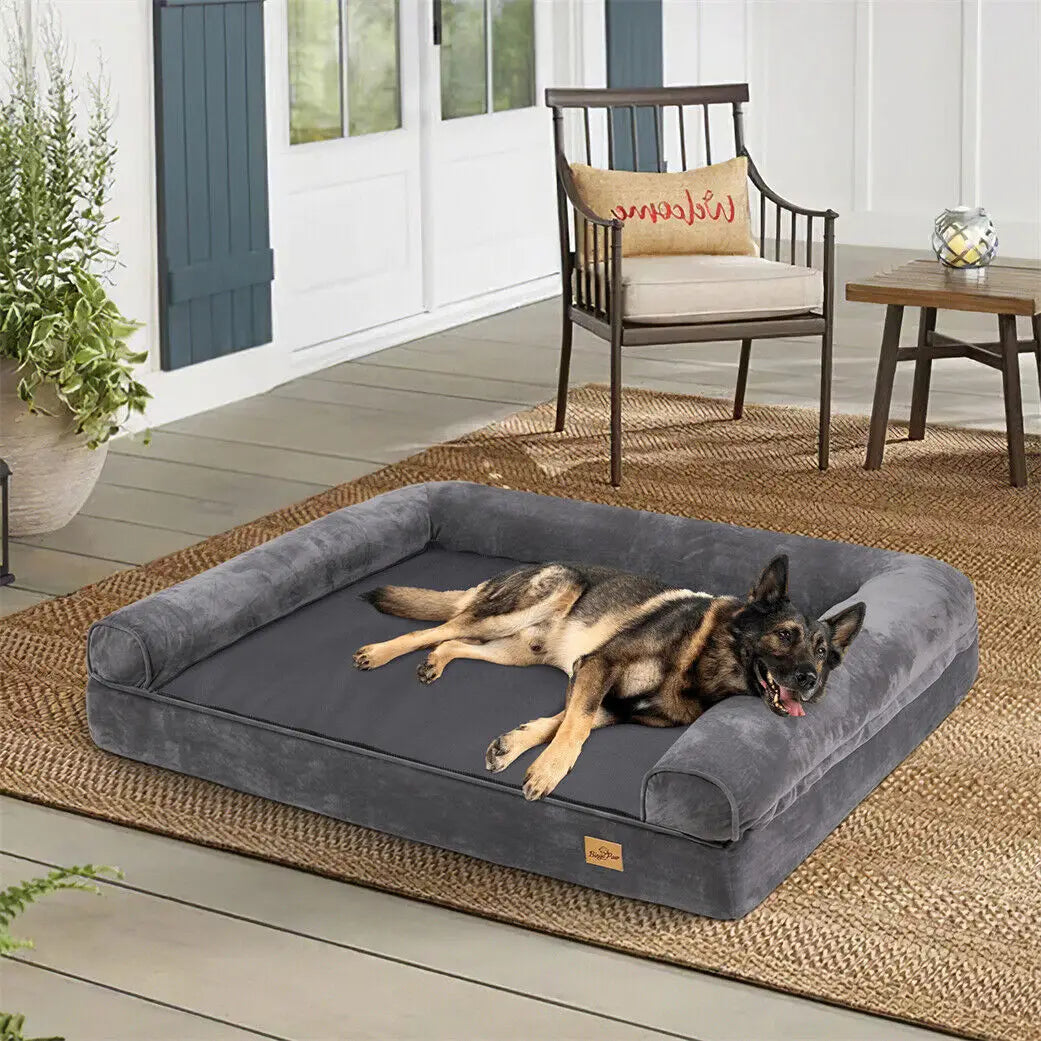BINGOPAW Orthopedic Dog Bed Removable Cotton Cover Foam