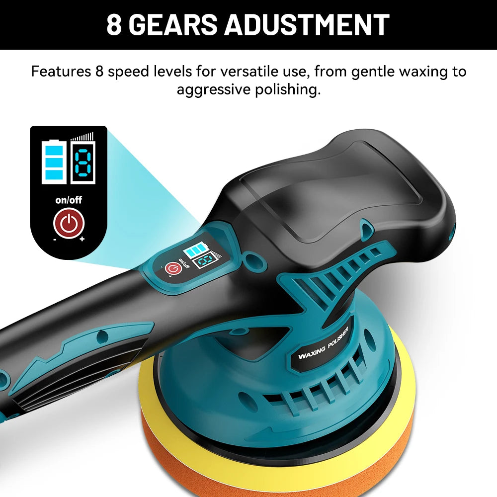 Yeartop Cordless Digital Display Car Polisher And Waxing Machine