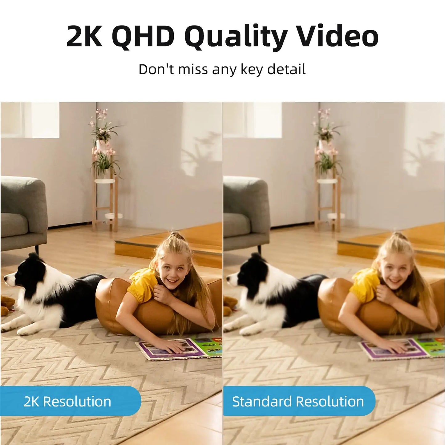 3MP WiFi Baby Monitor With 6x Zoom Indoor Security Camera