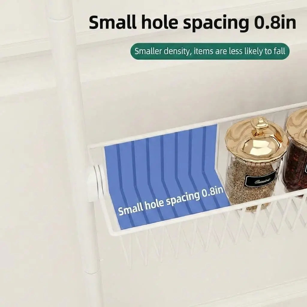 HiMISS Over Door Pantry Organizer Hanging Metal Kitchen Storage Rack