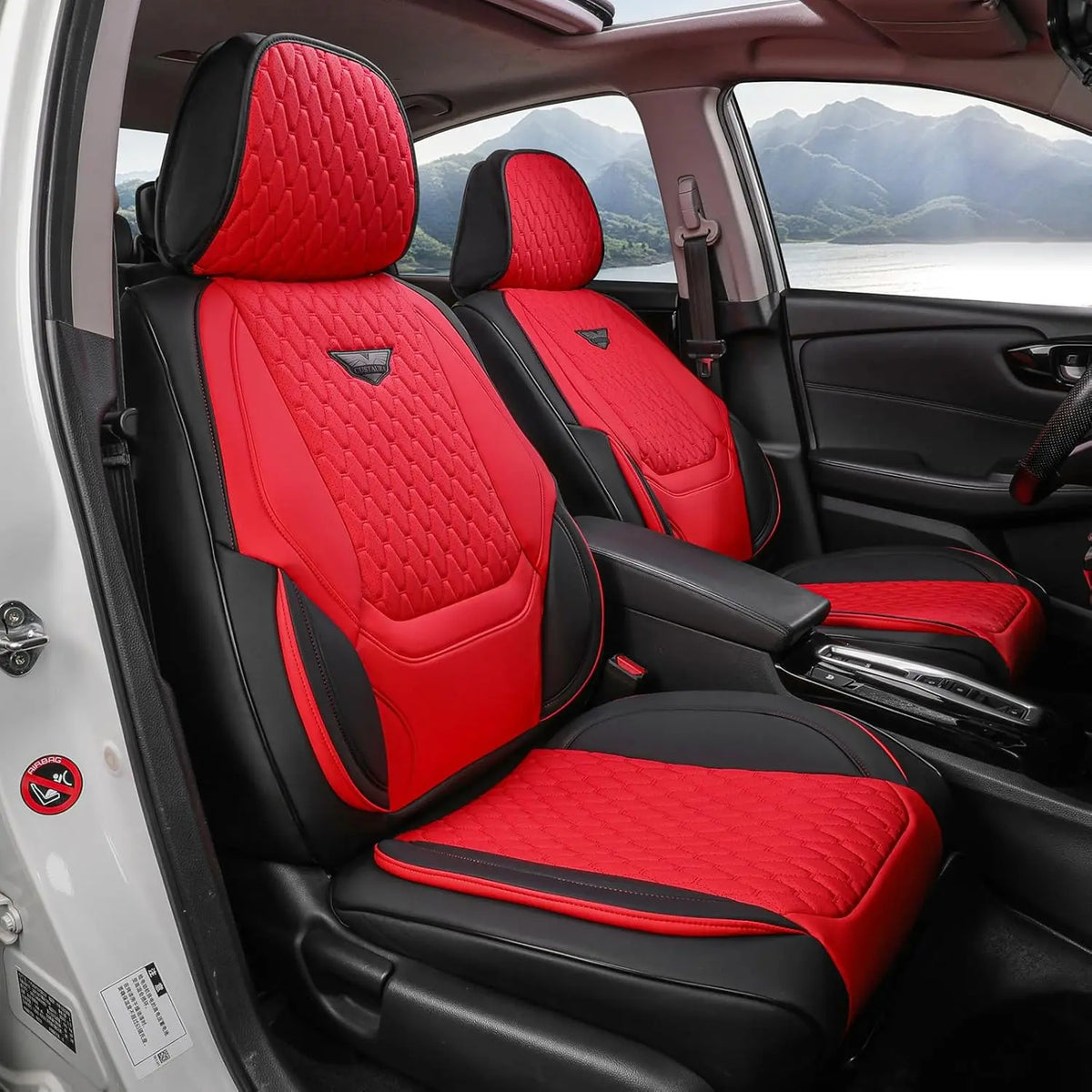 EKR Universal Leather Car Seat Covers Full Set Waterproof