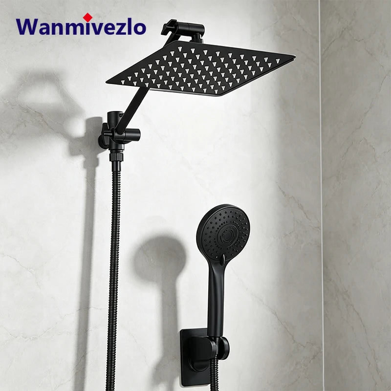 Wanmivezlo Wall Mounted Rain Shower System With Handheld Sprayer