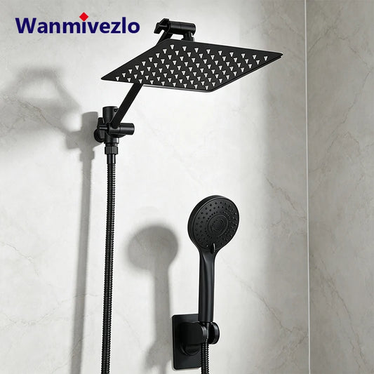 Wanmivezlo Wall Mounted Rain Shower System With Handheld Sprayer