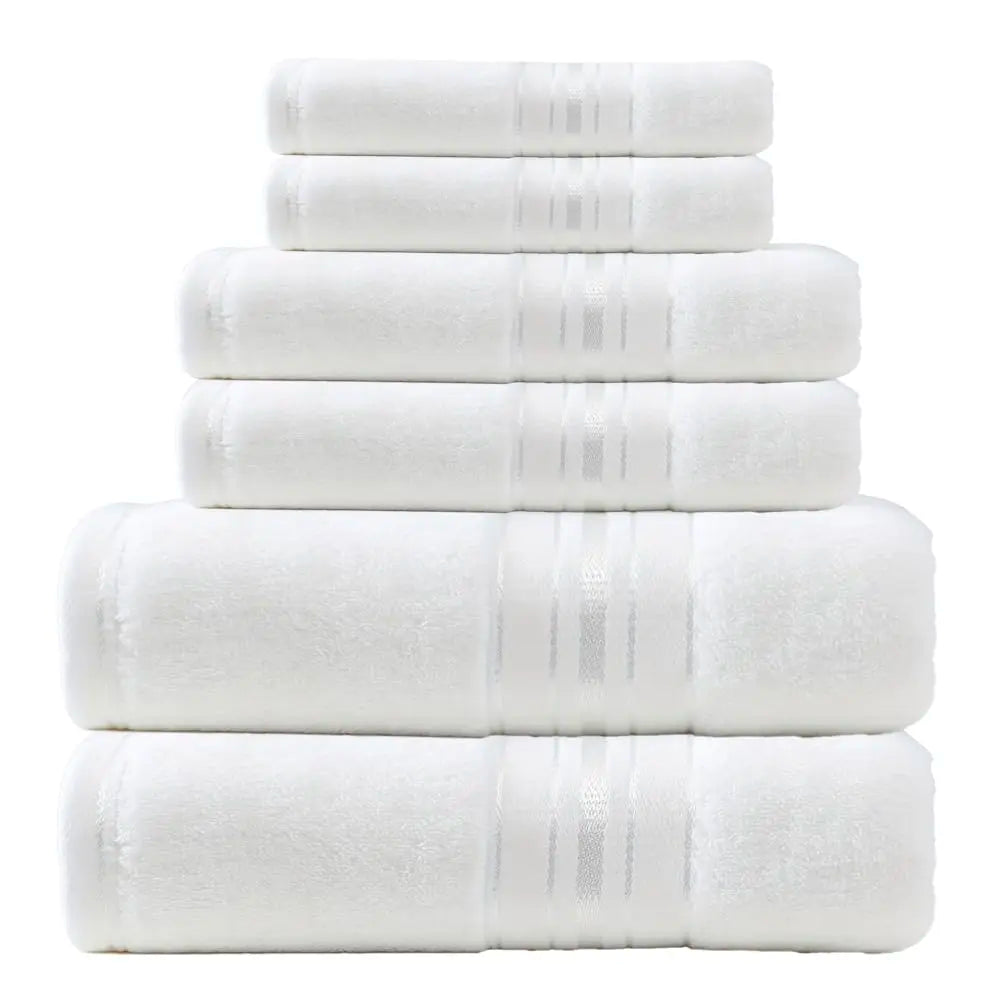 Premium 6 Piece Soft Cotton Turkish Bath Towel Set
