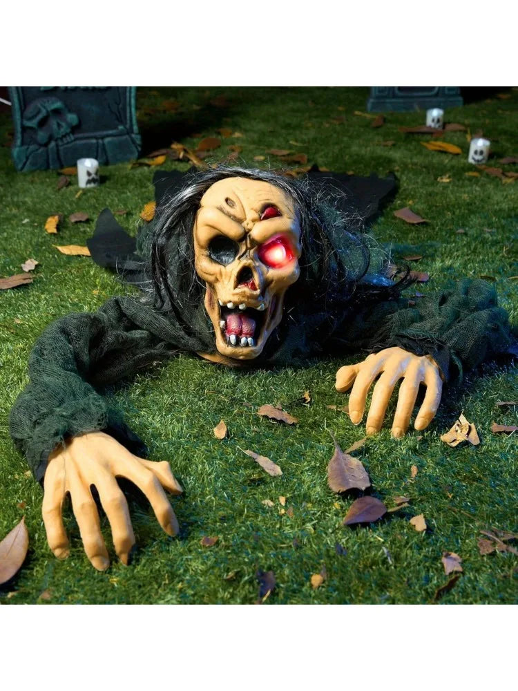 Joyfy Zombie Groundbreaker Outdoor Halloween Prop With Sound